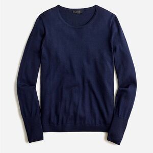J. Crew Halle Merino Wool Navy Sweater
